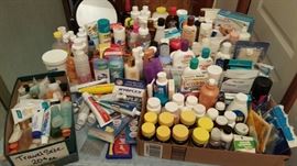 Tons of bathroom items 