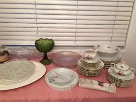 China and serving platters 