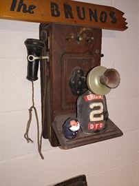 Antique early wall mount phone