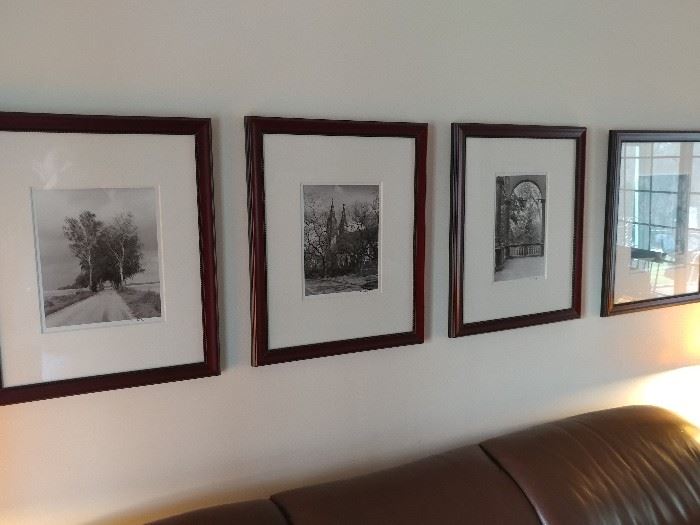 Framed signed photographs