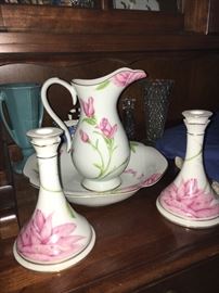 Givenchy Rose by Franklin Mint 4-piece porcelain set.