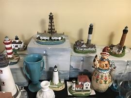 Collection Harbor Lights lighthouses with boxes.