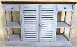 Painted island counter