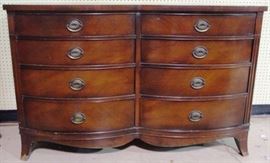 curved wood dresser