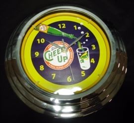 Cheer Up neon clock