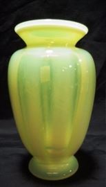 Fenton yellow vase