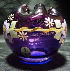 Fenton handpainted Sue Jackson