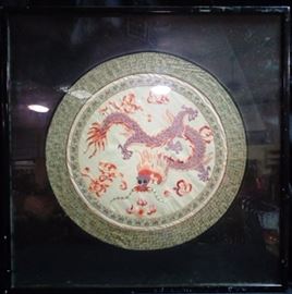 Framed Oriental art
