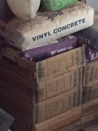 Large quantity of tile, concrete and all the trimmings.