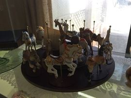 Franklin Mint Carousal Set with COAs 