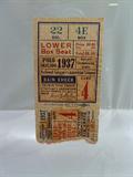 1937 World Series Game 4 ticket NY Yankees vs. NY Giants.