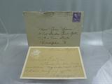 Card and envelope date May 29, 1941 addressed to the Dead End Kids by Babe Dahlgren.