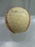 1943 New York Yankees Team Signed Baseball, 26 signatures on a Spalding, Official League ball.  The Yankees won the World Series that year.