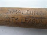 Spalding City League Baseball Bat.