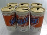 6 pack of Billy Carter Beer Cans.