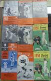 Group of (9) Baseball schedules: 1953, (3) 1954, (2) 1955, (3) 1956 by National Distillers & Howard Clothes.