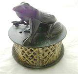 Cast Iron Frog Bank, Pat. 1872