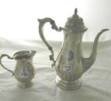 Sterling Silver Coffee Pot & Creamer