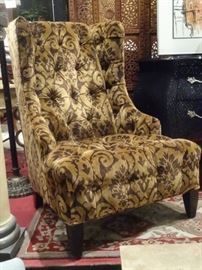 PAIR LANE FURNTURE UPHOLSTERED WING CHAIRS, LIKE NEW CONDITION