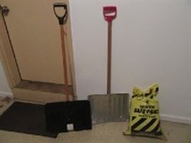 snow shovels