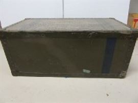 vintage military footlocker