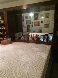 Asian style king bed unit