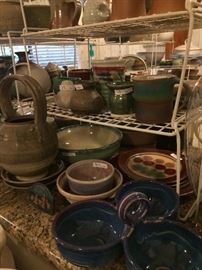 Large selection of pottery