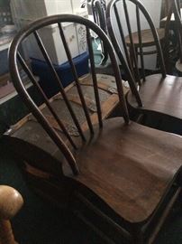 Antique chairs and trunk