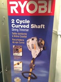 Ryobi 2 cycle curved shaft string trimmer