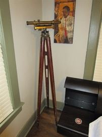 Antique surveyor's transit and tripod. Manufactured by Keuffel & Esser & ESSER Co. 1903