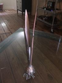 Copper bud vase by Carnevale and John Simmons