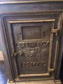 Antique Cutler mailbox (mail was collected in this at the bottom of a mail chute.  Most likely from a tall office building ca. 1920's)