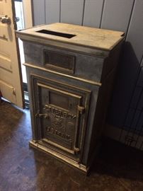 Antique Cutler mailbox (mail was collected in this at the bottom of a mail chute.  Most likely from a tall office building ca. 1920's)