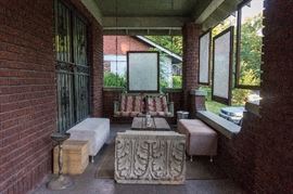 Terra cotta piece salvaged from a Medical District building