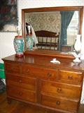 Davis Cabinet solid Cherry dresser and mirror