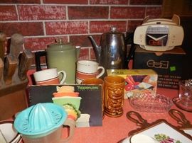 Kitchen Kitschy Items: Veggie O Matic With Box, Veggie Slicer, Tupperwrae