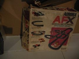 Vintage 1970  Aurora AFX Slot Car Racing.Tracks, Cars, Parts, Original Directions, Box