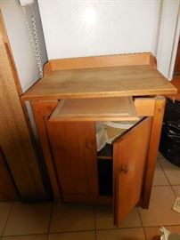 Knotty Pine Cabinet with Pull out Cutting Board