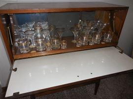 Mid Century Bar Ware.NOT Included with Bar Cart