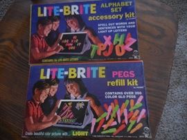 Lite Brite Re Fill Kit, and Accessory Kit