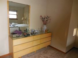 Mid Century American Martinsville Low Boy with Mirror