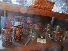 Beer Glass Steins. Tikki Bar Cups