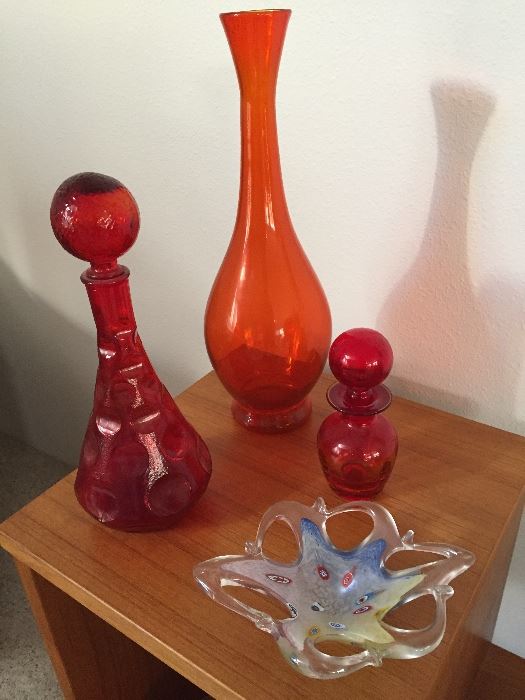 Bud Vases and Bottles from Mid Century