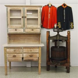 Bakers Cupboard, Wine Press, English Uniforms