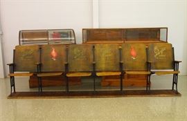 Red Goose Shoes Advertising Bench, Display Cases