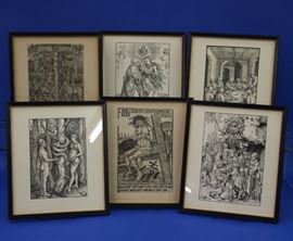 Six Engravings by Martin Gerlach