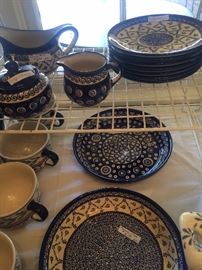 Blue & white dishes from Poland