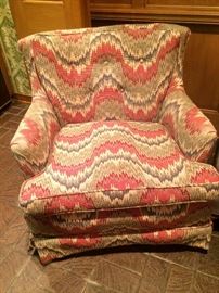 "Flame stitch" side chair