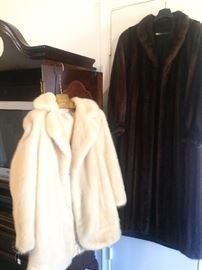 Lovely mink jacket and full length mink coat
