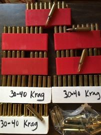 30-40 Krag brass and 308 bullets